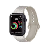 Curea Ceas Apple Watch Silicon Bling Silver-Gold Anca's Store
